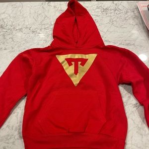 EUC TG Typical Gamer Red/Gold Sweatshirt